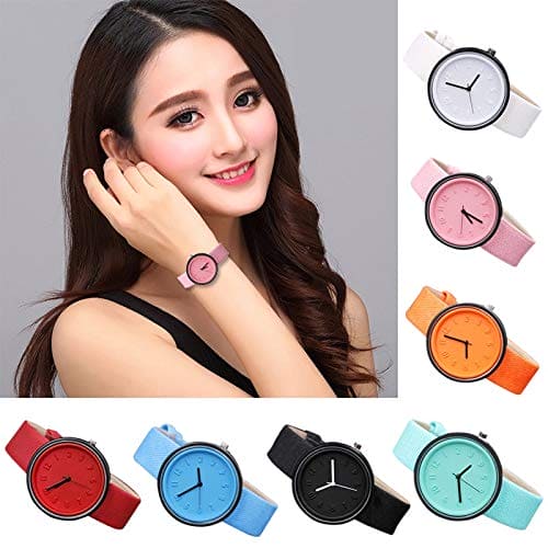 Colorful Fashion Wrist Watch, Unisex Simple Digital Watch Comfortable Canvas Belt Wrist Watch Bracelet, Mint Green, One Size, Digital