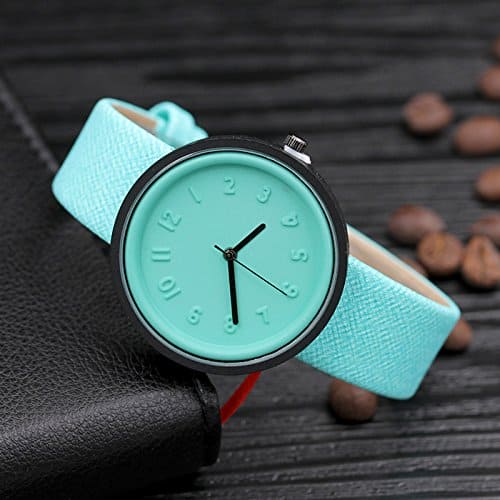 Colorful Fashion Wrist Watch, Unisex Simple Digital Watch Comfortable Canvas Belt Wrist Watch Bracelet, Mint Green, One Size, Digital