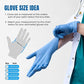 Surgicals Powder Free Nitrile Gloves, Food Grade, Hand Disposable Gloves - 100 Count - Blue (100, Medium)