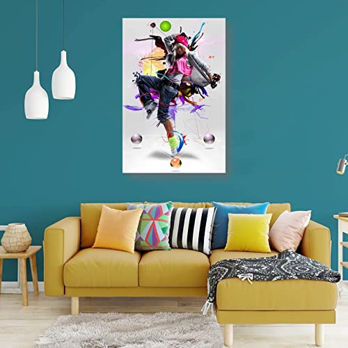 HipHop Dance Cool Girl Photograph Art Poster Home Modern Decorative PostersCool Artworks Wall Art Canvas Prints 20x30inch(50x75cm)