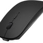 ANEWISH Bluetooth Mouse Compatible with Laptop/Macbook/iPad/iPhone (iOS13.1.2 and Later) / Android/PC, Rechargeable Mini Silent Mouse for Windows/Linux, 3 DPI Adjustable Bluetooth 4.0Black