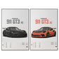 JZBHHADE car poster gts 3 (GT3 RS Unframe, 12X18)