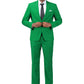 YOUTHUP Men's 2 Piece Slim Fit Suits 1 Button Business Wedding Suit Formal Blazer and Trousers, Green, XL