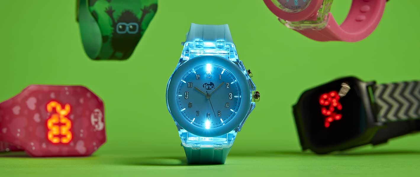 Tinc Boogie LED Flashing Analogue Watch BOOWATBL