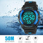 Kids Watches for Boys, Outdoor Waterproof Digital Sports Watch with Alarm/Stopwatch, Childrens Digital Wrist Watches for Teenagers Students Birthday/Christmas Gifts - Blue by RSVOM