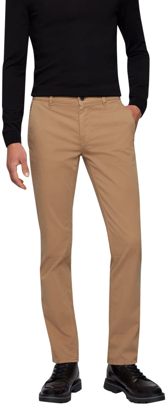 BOSS Men's Schino-Slim D Trousers, Medium Brown 213, 31W / 32L