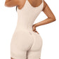 Forma Tu Cuerpo, Faja Colombiana, Short Bodysuit, Abdomen Control & Butt Lifter. Waist Definition 3 Hooks-3XS, Beige