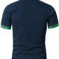 GNRSPTY Mens Short Sleeve Polo Shirts Classic Giraffe Embroidery Tennis T-Shirt,Blue +Green,XXL