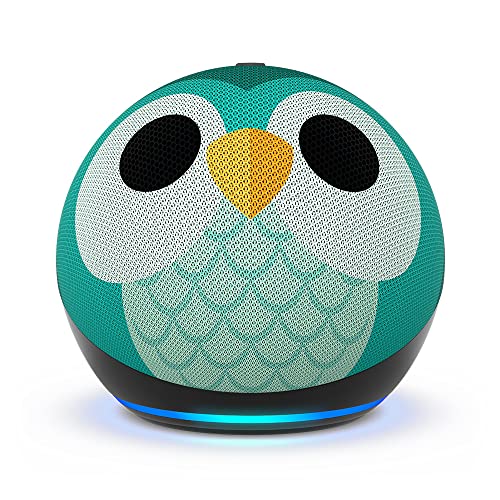 Echo Dot Kids (Newest gen) | Wi-Fi and Bluetooth smart speaker with Alexa | With 1 year of Amazon Kids+ content | Owl