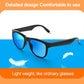 GAREGEAR C8 Smart Sunglasses - Wireless Bluetooth 5.0, HiFi-Stereo Music, Calling, Anti-Blue Light for Outdoor Sports (Blue)