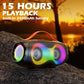 Bluetooth Speaker, Portable Wireless Outdoor Speaker with LED Light, True Wireless Stereo, AUX, Micro SD/TF Card Slot, USB playback, LED Light, EQ for Party Outdoor