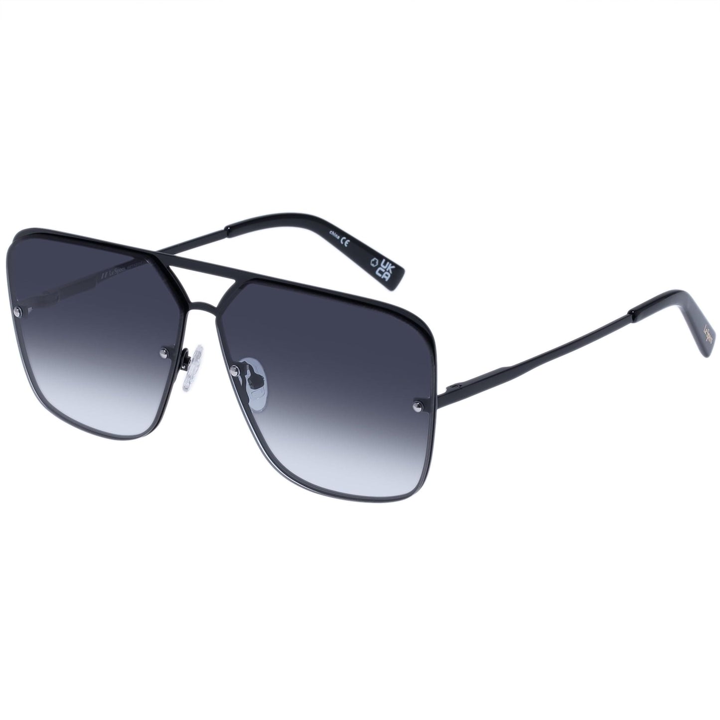 Le Specs Metazoic Sunglasses, Smoke Grad, Black, One Size