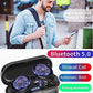 Bluetooth Headphones, Bluetooth 5.0 Wireless Earphones in Ear Stereo Sound Microphone Mini Wireless Earbuds with Headphones and Portable Charging Case for iOS Android PC XA-2