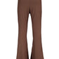 Trendyol Women Plus Size High Waist Wide Leg Regular fit Plus Size Trousers Brown