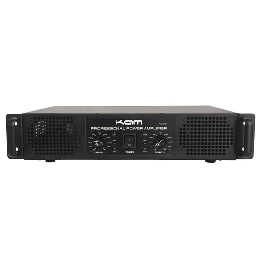 Kam Professional Stereo Power Amplifier - 500W KXR5000 | 2U Rack Mountable, Low Noise, Ideal for Live Sound & Studio