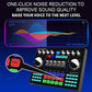 Professional Audio Mixer, K1 Live Sound Card Portable Bluetooth Sound Card Profession Adjustable Volume Audio For Music Recording Karaoke Singing