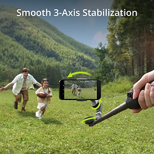 DJI OSMO Mobile 6 Smartphone Stabilizer, in Three Axis for phones, Integrated Extensible Arm, portable and Foldable, stabilizer for videoblogs, YouTube and TikTok videos, Slate Gray