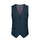 Clearance Men's Formal Plain Waistcoats Classic Casual Business Suit Vest V-Neck Tank Top Sleeveless Undershirts Solid Tuxedo Waistcoat Slim Fit Cotton Vests with Pockets Wedding Party Waistcoat