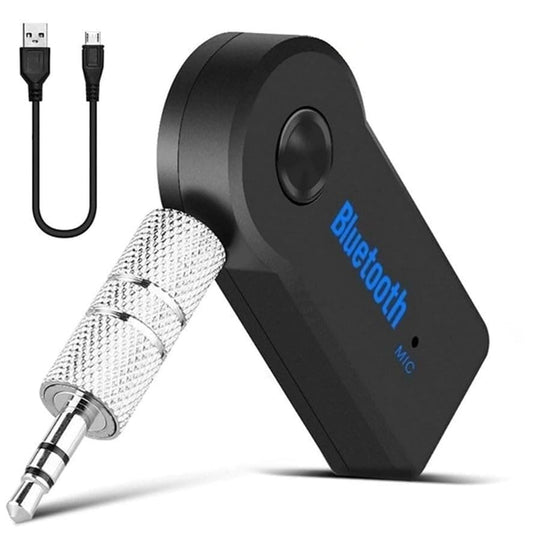 Kenkie Bluetooth Car Adapter, Wireless 3.5mm Aux Bluetooth Adapter, Bluetooth 5.0 Audio Receiver for Home Stereo Headphones, Handsfree Calls with Dual Device Connection