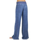 AMhomely Women's Straight Leg Pull On Trousers Ladies Pants Slacks Full Length Jeans Sale Clearance Women Casual High Waist Elasticity Denim Wide Leg Palazzo Pants Jeans Trousers 4253