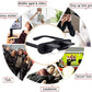 okcsc Lazy Glasses 90° Laying Down Prism Glasses Horizontal Bed Reading Glasses High Definition for Reading Watching TV Phones -Small