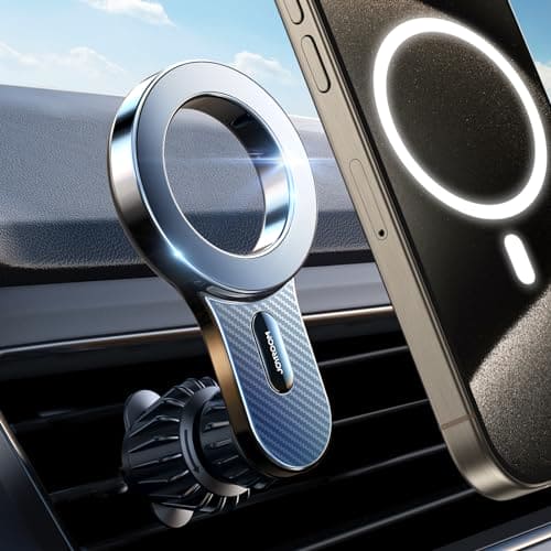 JOYROOM 2023 Fits for MagSafe Car Mount, [Enjoy Never Blocking] Magnetic Phone Car Mount, [Military 20xN55 Magnet] Air Vent Car Phone Holders for iPhone 15/14/13/12 Series&MagSafe Case All Phones