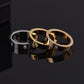 YUWINICER Love Friendship Ring 18K Gold Plated Zirconia Stainless Steel Promise Ring Wedding Band Jewelry Birthday Gifts for Women Teen Girls (3 color-set 4mm Love-friendship, 7)