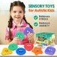 Sensory Toys for Kids Toddlers - Social Emotional Feelings Toys for Special Needs, Texture Shapes Learning Tactile Toy Preschool Classroom Must Haves, Calm Down Sensory Toys for Autistic Children