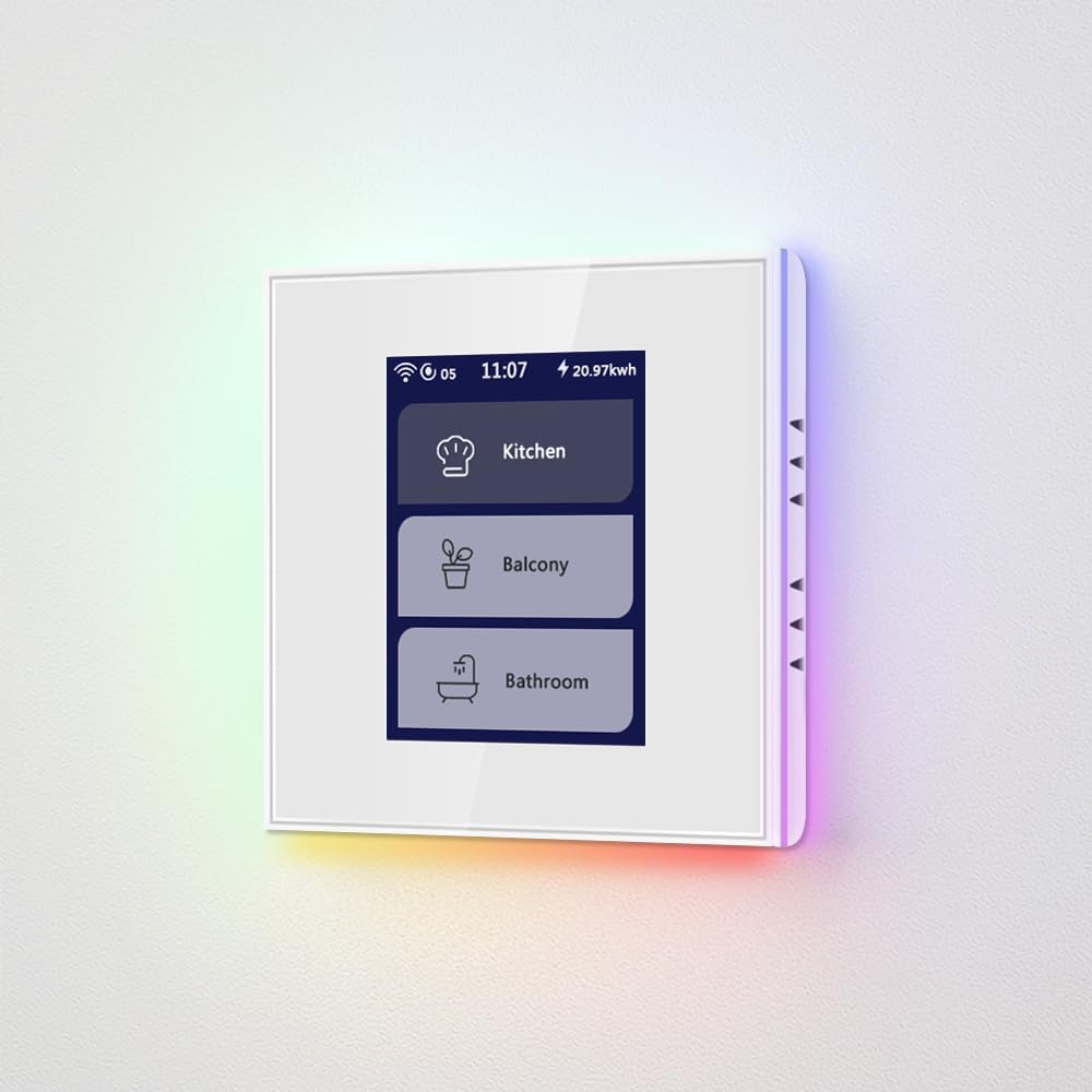 LANBON LCD 1/2/3Gang Smart Light Switch L8-HS,for Whole House Use, 2 Way,by Mesh Wifi,Supports Alexa&Google Home, Need Neutral Wire