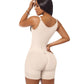 Forma Tu Cuerpo, Faja Colombiana, Short Bodysuit, Abdomen Control & Butt Lifter. Waist Definition 3 Hooks-3XS, Beige