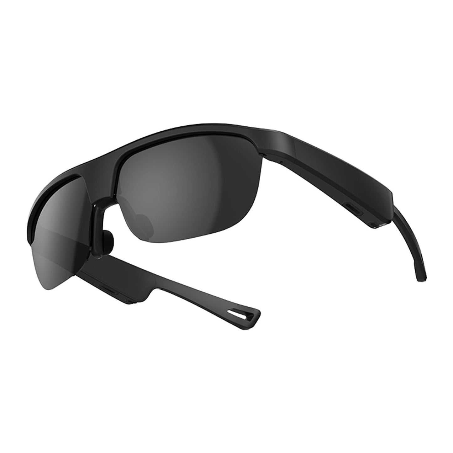 CatXQ Bluetooth Audio Sunglasses | Smart Glasses with Play Music and Make Phone Calls for Cycling Camp Travel Sunbathing - Black