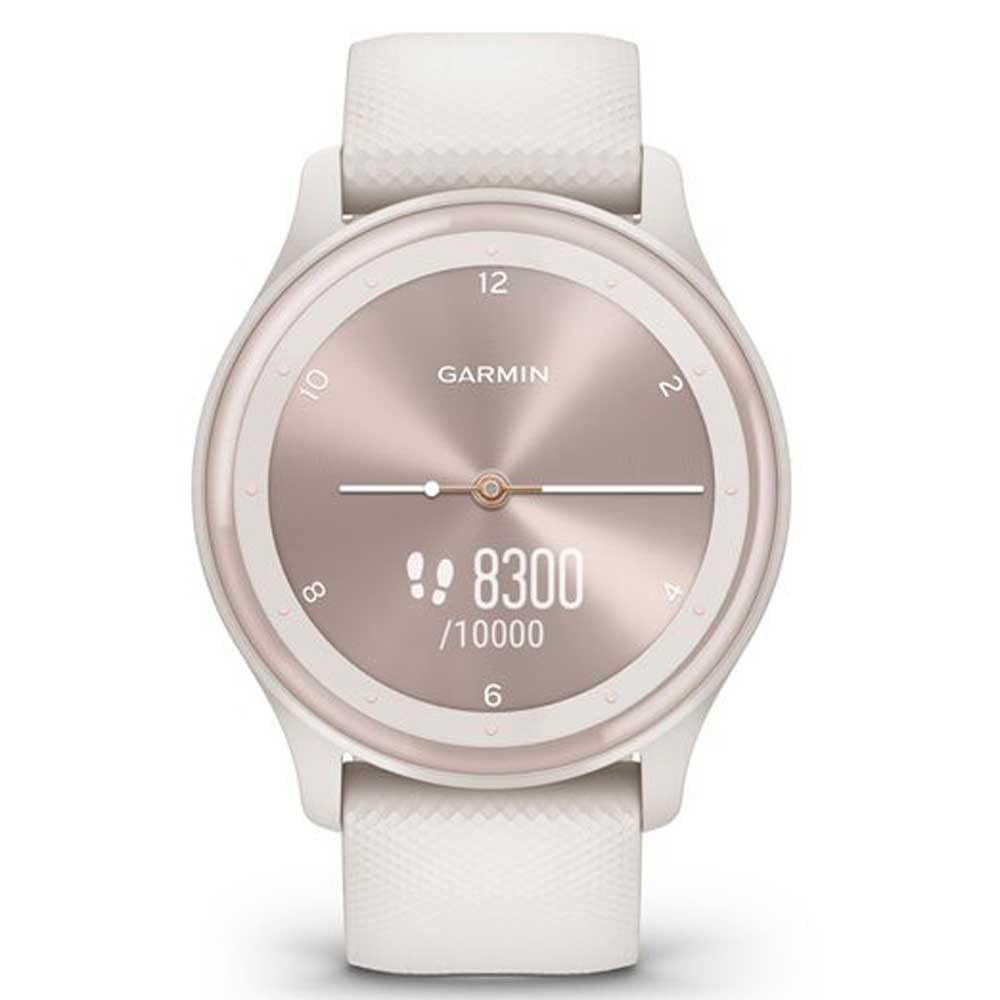 Garmin vívomove Sport, Hybrid Smartwatch with Health and Fitness functions, Hidden Touchscreen Display and up to 5 days battery life, Ivory