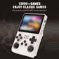 R36S Retro Handheld Video Game Console,3.5Inch IPS Screen Video Player 64g TF Card 10,000+ Games Retro Handheld Game Console, With Open Source Linux System,Purple