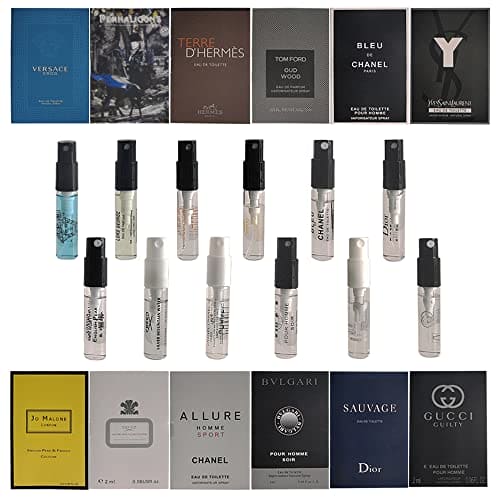 Star Rise Men's Perfume Sampler 12pcs Sample Vials Designer Fragrance Samples for Men (Lot 12), 0.72 Fl Oz (Pack of 1)