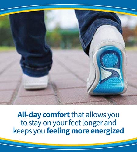 Dr. Scholl's Energizing Comfort Everyday Insoles with Massaging Gel®, On Feet All-Day, Shock Absorbing, Arch Support,Trim Inserts to Fit Shoes, Men's Size 8-14, 1 Pair