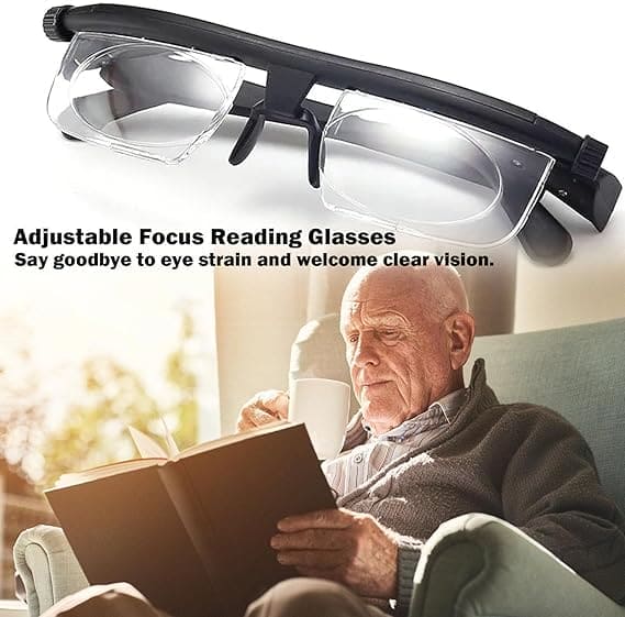 TEULN Flex Focal Adjustable Glasses, Focus Adjustable Glasses Dial Vision, Flexvision Adjustable Vision Glasses Near (2)