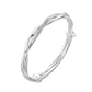 Jmwedia Leaf Shape Bracelet 925 Sterling Silver Bracelet for Women Fashion Simple Adjustable Bracelets Bangle Bracelets Gifts Birthday Christmas Thanksgiving Day