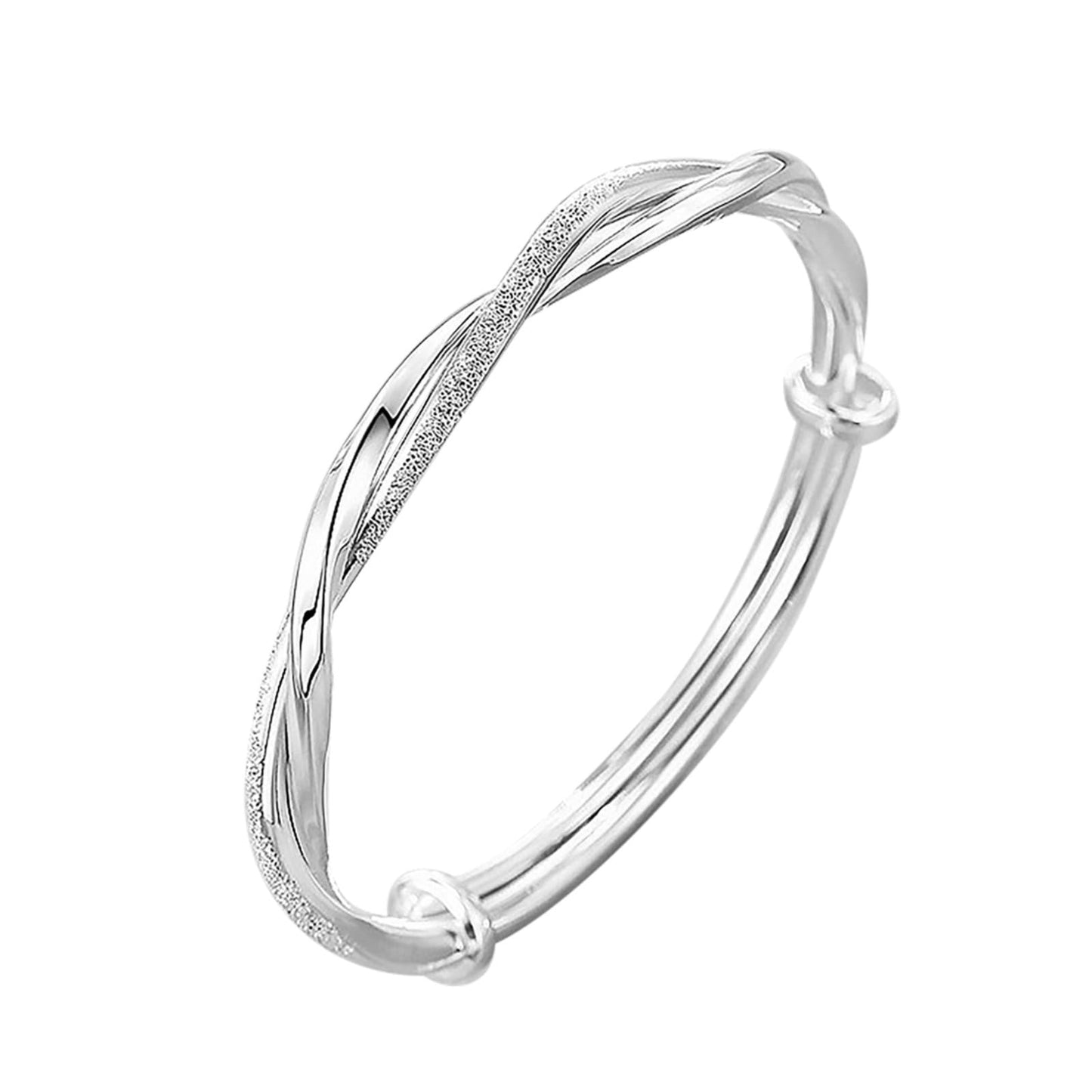 Jmwedia Leaf Shape Bracelet 925 Sterling Silver Bracelet for Women Fashion Simple Adjustable Bracelets Bangle Bracelets Gifts Birthday Christmas Thanksgiving Day