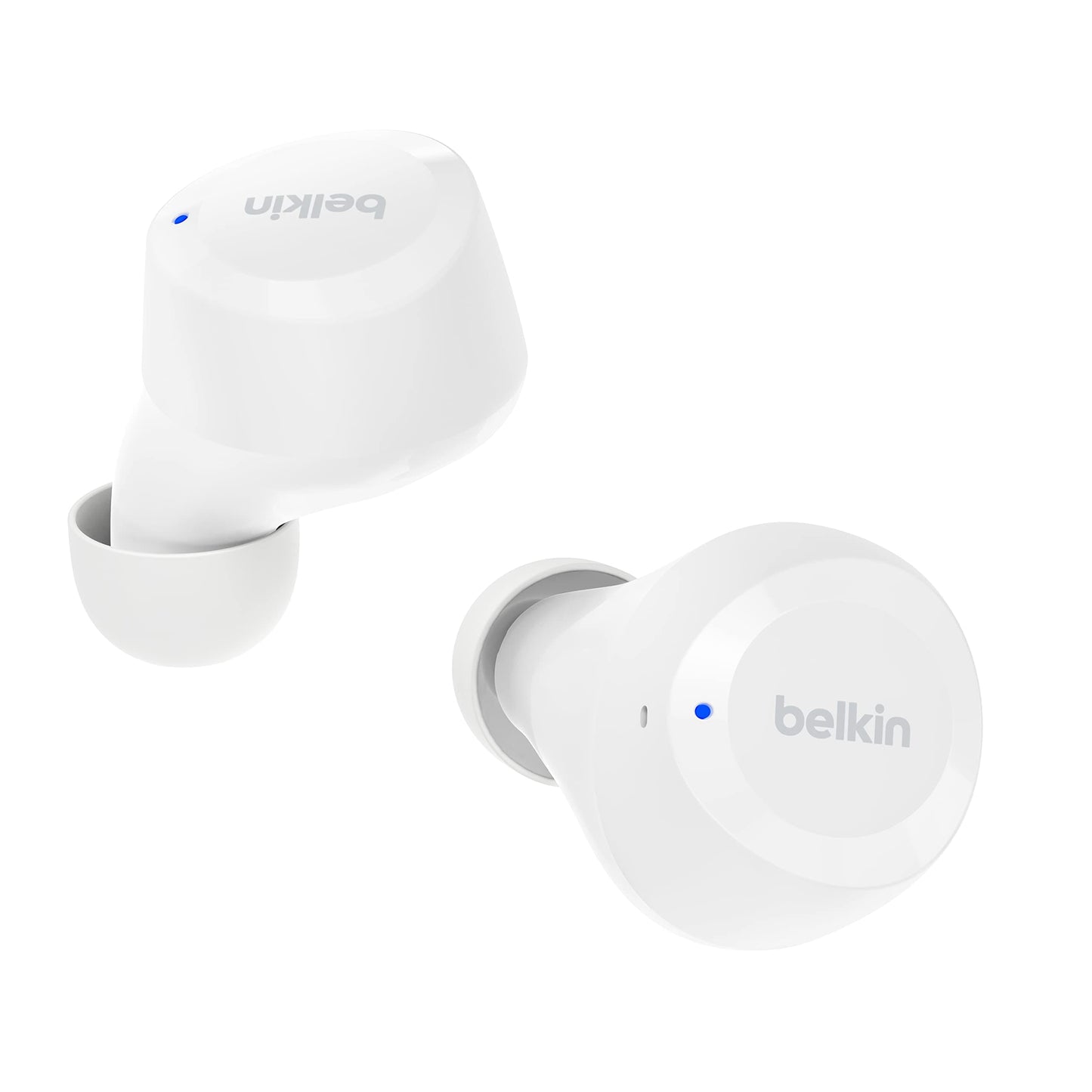 Belkin SoundForm Bolt True Wireless Earbuds, Wireless earphones with up to 28H of battery life and Mono Mode, IPX4 sweat and water resistance, Bluetooth headphones with mic for iPhone, Galaxy and more