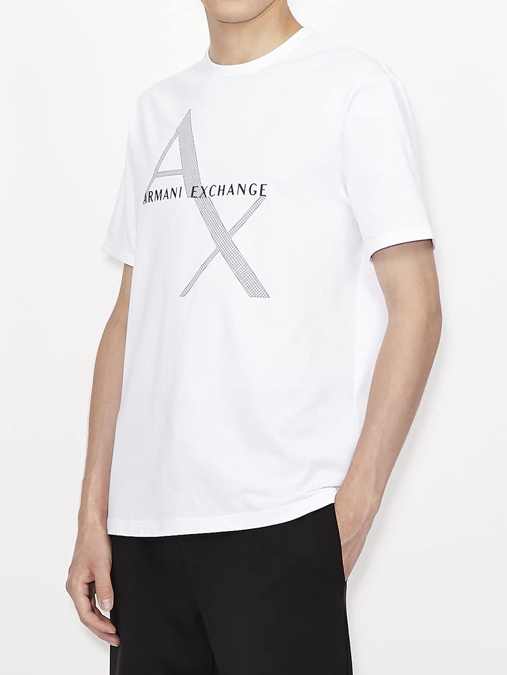 Armani Exchange Men's 8nzt76 T Shirt, White, M UK