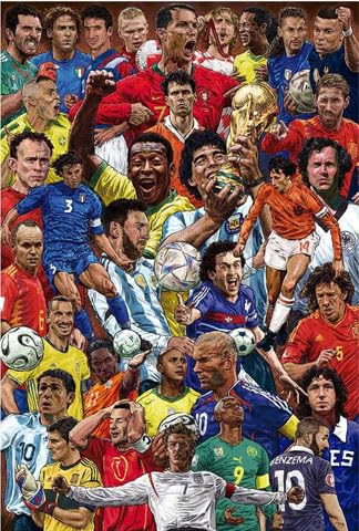 Football Legends Sports Poster Print Size 61 x 91.5 cm