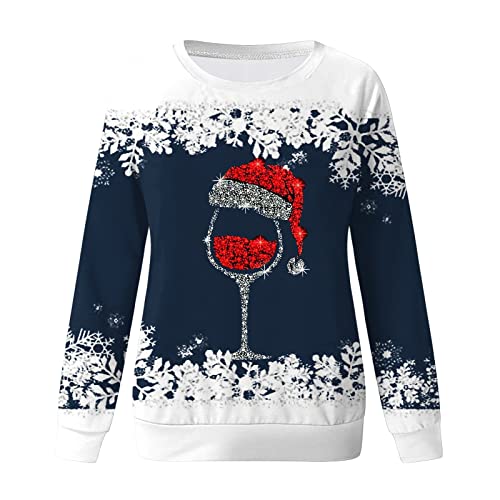 Orders Placed By Me Recently Women's Christmas Jumpers Novelty Funny Graphic Sweater Faux Fur Fleece Pullover Long sleeve Xmas Sweatshirts Casual Snowman Blouses Tops for Ladies