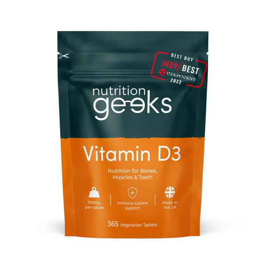 Vitamin D 1000iu - 1 Year Supply, 365 Easy-Swallow Vitamin D Tablets, Vegetarian Vitamin D3, High Strength Immune Support Supplement - Awarded by The Independent UK