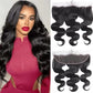 Sexycat HD Lace Frontal Body Wave 13x4 Lace Frontal Human Hair 12 Inch 150% Density Natural Hairline Ear to Ear Lace Frontal Pre Plucked with Baby Hair Natural Color