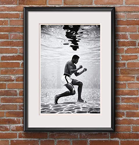 Muhammad Ali Underwater Photo Picture Print Poster Gym Boxing Wall Art A4