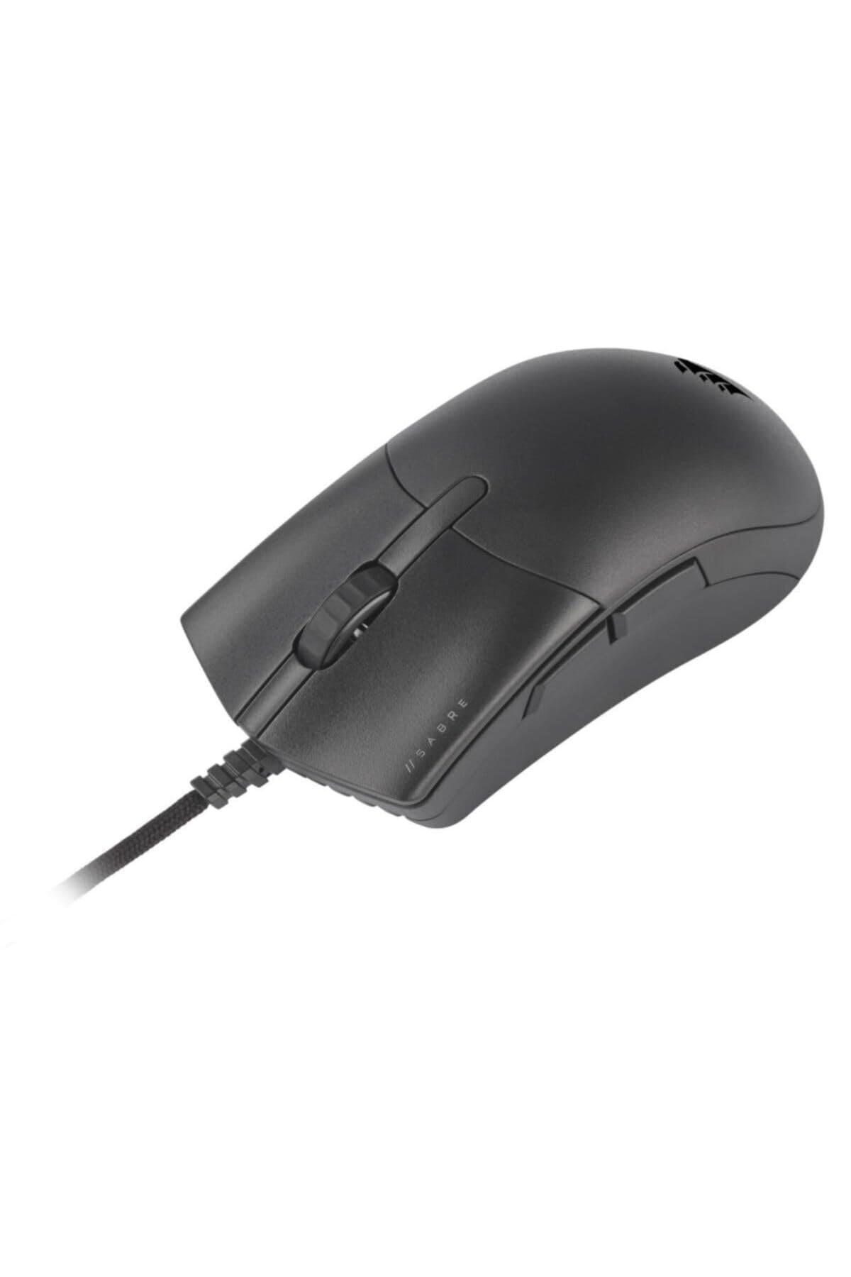 Corsair SABRE PRO CHAMPION SERIES Gaming Mouse (Ergonomic Shape for Esports and Competitive Play, Ultra-Lightweight 69g, Flexible Paracord Cable, CORSAIR QUICKSTRIKE Buttons with Zero Gap) Black