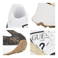 Guess Women's CALEBB Sneaker, White/Brown 145, 8.5