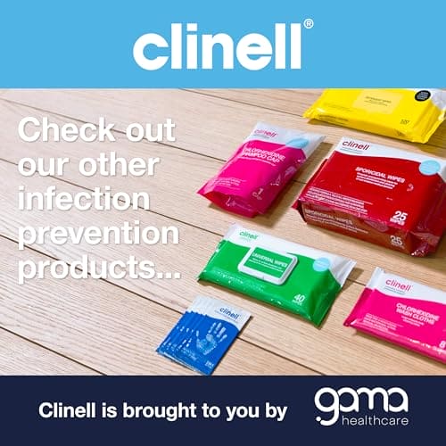 Clinell Universal Cleaning and Disinfectant Wipes for Surfaces - Pack of 200 Wipes - Multi Purpose Wipes, Kills 99.99% of Germs, Quick Action - 275mm x 200mm