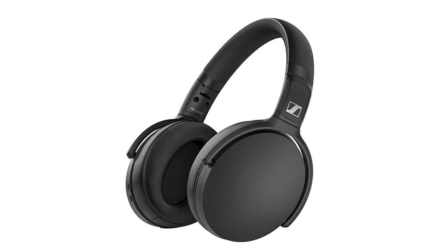 Sennheiser Consumer AudioHD 350BT Black Bluetooth 5.0 Wireless Headphone - 30-Hour Battery Life, USB-C Fast Charging, Virtual Assistant Button, Foldable - Black