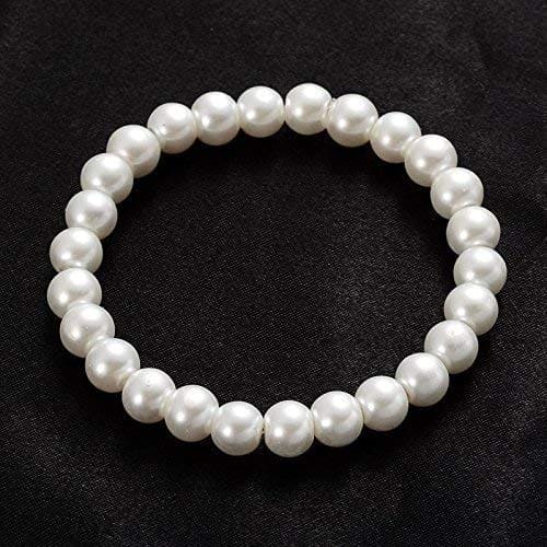 Trendy Glass Pearl Beaded Stretch BraceletsFor Girls/Women